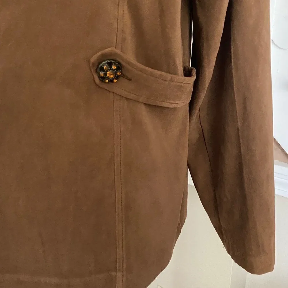 VTG Notations Women’s Brown Blazer SZ L